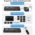 4k Ultra Hd Usb 3 0 Kvm 2x2 Matrix  Model   K3-1 Extended Display Usb Kvm Switch