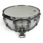 Vintage 1962-63 Ludwig 14x5 Snare Drum Keystone Badge White Finish Imperial Lugs