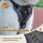 Cat Harness And Leash For Walking  Escape Proof Soft Adjustable Vest Harnesses F