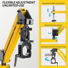 Aluminum 360 Degree Flexible Tapping Machine Bracket 110cm Arm Yellow