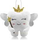 Tooth Fairy Pillow With Shiny Wings Embroidered Tooth Fairy Doll With Pocket    