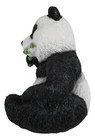 Realistic Lifelike Adorable China Giant Panda Bear Eating Bamboo Statue 8 25 h
