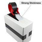 48 Rolls Black Carton Sealing Tape 3  X 110 Yards Box Shipping Moving Tape 2 Mil