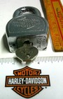 Harley Lock W key Vintage Hd Motorcycle Collectible Old Biker Padlock