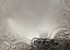 Fenton Brothers Vintage Silver Plate 1936 12    Footed Round Serving Tray