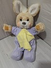 Very Rare Vintage Beddy Bye Bunny Plush Rattle Lovey By Applause
