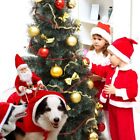 Christmas Gift Dog Cat Outfit Cute Santa Ride Costume Clothes Pet Fancy Dress