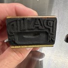 Vintage Rubber Stamp Lot Of 6 Office Evidence Paid Privilege Investigation Wood