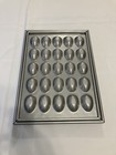 Bundy Chicago Metallic Bakeware 45605 Glazed 25-cavity Mini Egg football Rare