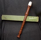 Vintage Dolmetsch Descant Recorder - Made In England - Brown W  Original Box