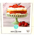 Martha Stewart Jadeite Loop Cake Stand Green Milk Glass Brand New In Box