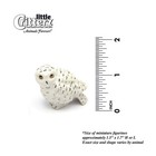 Little Critterz White - Snowy Owl  ghost  Bird - Miniature Porcelain Figurine