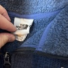 The North Face Mens 2xl Xxl Fleece Pullover Blue Black Plaid 1 4 Zip Top
