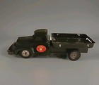 Vintage 1950s Rare Linemar Japan Tin Litho Friction Us Army Truck