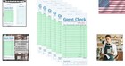 Guest Checks 6 Pack Green Perforated Server Pads  Tear-off Receipt Restaurant   