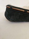 Ugg Australia Womens 7 Black Dakota Suede Shearling Moccasin Slippers Shoes 5612