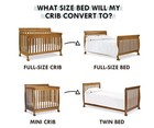 Davinci Twin full Size Bed Conversion Kit  m4799  In White