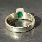 Beautiful Green Gemstone Ring 925 Sterling Silver Handmade Ring All Size  R36
