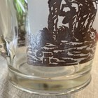 Vintage Davy Crockett Frosted Frontier Print 8  Glass Pitcher Dated 1955