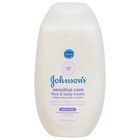 Johnson s  Sensitive Care Baby Face   Body Cream Lightly   13 6 Fl Oz Scented