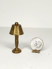 Vtg Solid Brass Parlor Lamp 1 12 Dollhouse Miniature Table Living Room Accessory