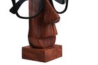 Classic Hand Carved Sheesham Wood Shaped Eyeglass Spectacle Holder Stand Nose