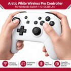 Arctic White Wireless Pro Controller For Nintendo Switch 1 2 Oled Lite Bluetooth