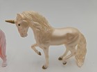 Breyer Mini Unicorn Horses Pink Purple White Cream Lot Of 3 Figures Toys