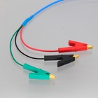 Triax 3-lug Trb To 59mm Gold Plated Alligator Clip Cable 2 9ft    for Keithley