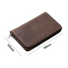 Genuine Leather Pen Holder Case Vintage Fountain Pen Stationery Organizer Bag