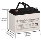 12v 35ah Nb Sla Agm Sigmastek Batteries - Set Of 10  Rechargeable Replacements