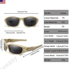 Polarized Sports Sunglasses Men Uv400 Cycling Fishing Driving Wrap Goggle Pc Tac