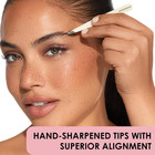 Pointed   Slant Tweezers Natural Shimmer Set  Precision Crafted  Hand Sharpened