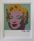     andy Warhol 1984 Signed Awesome Marilyn Monroe Print Matted To  11x14in 