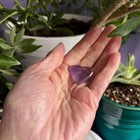 Amethyst Crystal Heart Carving