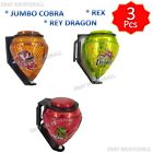 Three Mexican Trompo Jumbo Cobra Rey Dragon Rex Spin Top 3 P Cometa Random Color