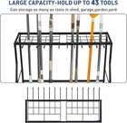 Garden Tool Organizer  Large Yard Tool Rack For Garage Organization And Storage