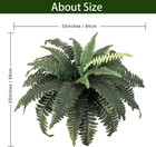 2 Pack Artificial Fern For Outdoors 33  Fake Boston Ferns Large Artificial Plant