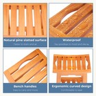 Gianna 14  Teak Shower Bench  Bathroom Spa Stool 