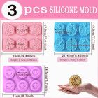 3 Pack Bee Soap Molds silicone Molds For Soap Making Great For Handmade Soap lot