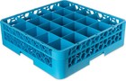 Carlisle Opticlean 25 Compartment Glass Rack With Extender Blue Pack Of 4 