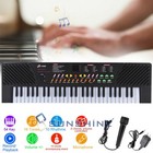 54 Key Music Electronic Keyboard Electric Digital Piano Organ W  Adapter   Mic