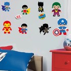 8 Classic Super Heroes Movie Wall Decal Nursery Vinyl Sticker Home Decor