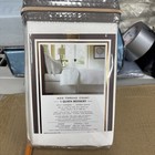 Wamsutta Queen Bedskirt 15    Drop 100  Cotton400 Ct Split Corners Brand New White