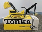 Vintage 1960s Tonka Trencher No  534 Yellow Pressed Steel In Original Box 