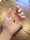 Black Hamsa Hand Evil Eye Necklace Rose Gold Tone Chain Protection Jewelry