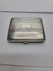  Antique 800 Silver Cigarette Case Engraved Gold Wash Interior Vintage Box