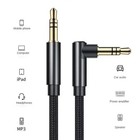 0 5-2m 3 5mm Aux Audio Cable Male-male     Gold Plated     Right Angle Stereo Cord