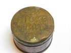 Antique Hicks Primers Brass No  2  Tin 1 5  Empty