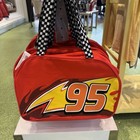 2026 Disney Parks Pixar Cars Lightning Mcqueen Big Face Tote Shoulder Bag Nwt 
